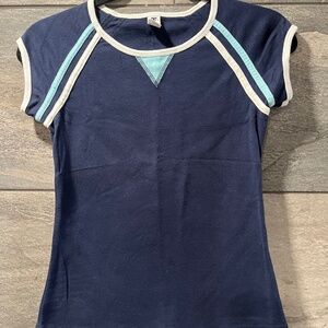 Navy blue baby tee